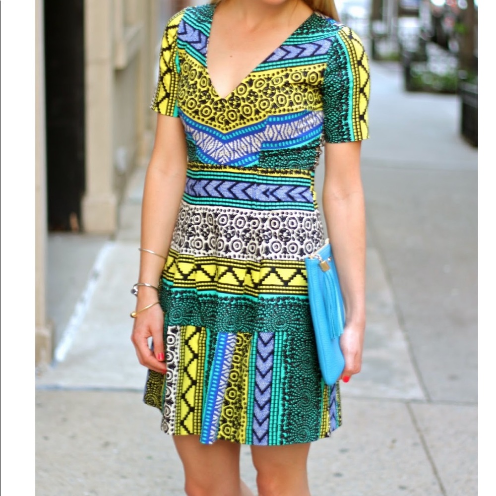 Anthropology Tribal print dress